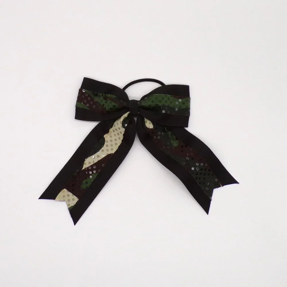 Cheer Hair Bow Lot Of 6 Girls Ribbon Bows Holiday Pageant Dance 7